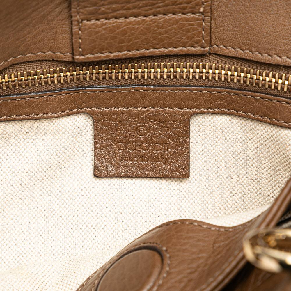 Pre-Loved Gucci Small Calfskin Bamboo Shopper Satchel - Picture 5 of 10